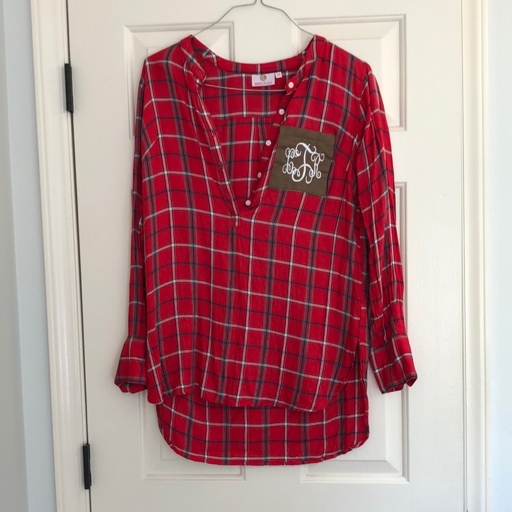 Marleylilly monogrammed CRT tunic.